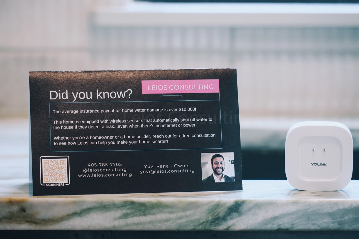 Leak sensor installation